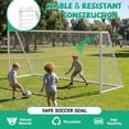 thumbnail image 5 of Leumius 7X16FT Soccer Goals for Kids,Portable Soccer Net with High-Strength Nets for Backyard,White, 5 of 8