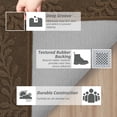 thumbnail image 6 of JAATOP Doormat Indoor 24"x 36", Dirt Trapper Entryway Rugs, Washable Welcome Mat for Inside, Entryway Rug Floor Mats Machine Washable, Brown, 6 of 9