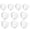 A002- White, variant on Disposable Face Masks, White No Valve 10 Pack, Comfortable Ergonomic Fit for Adult Daily Protection, Indoor Outdoor Public Spaces Personal Protective Face Covering