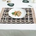 thumbnail image 7 of MERILER Cotton and Linen Fabric Placemats with Tassel Hanging, Color-Blocked Western-style Decorative Mats for Holiday Events and Daily Use, 7 of 7