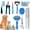 Blue-9 PACK, variant on Pet Grooming Kit Pink 9 Pack For Dogs and Cats Shedding Bathing Trimming Care