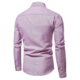 thumbnail image 4 of IROINNID Plain Long Sleeve Shirts for Men Comfy New Shirt Business Turndown Collar Blouse & Shirt Discount,Pink, 4 of 4