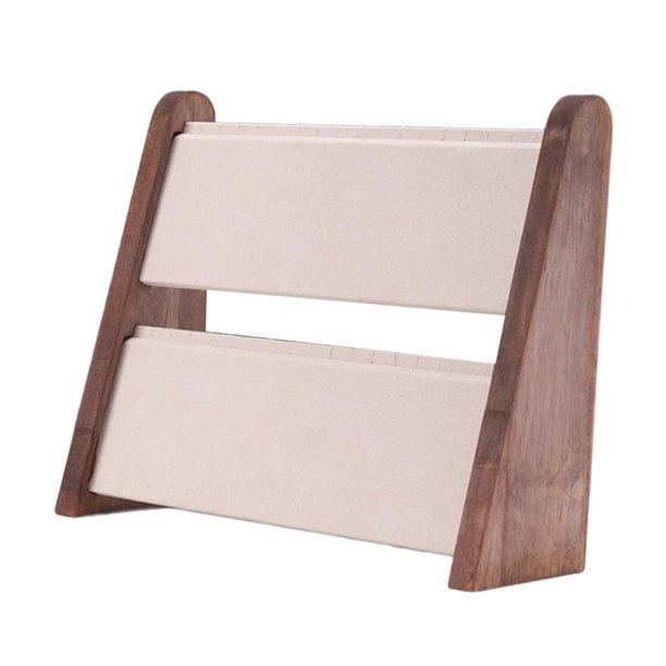 Soporte expositor de joyas para mujer, multiusos, elegante, con estantes para guardar pulseras. Beige