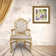 thumbnail image 3 of Urban, Mary 15x15 Gold Ornate Wood Framed with Double Matting Museum Art Print Titled - Bright Life II Purple Yellow Line Crop, 3 of 4