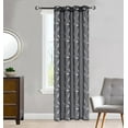thumbnail image 1 of Sheer Curtain Embroidery Dolly 54"X84" (Pack of 2) by ATI (Black), 1 of 2