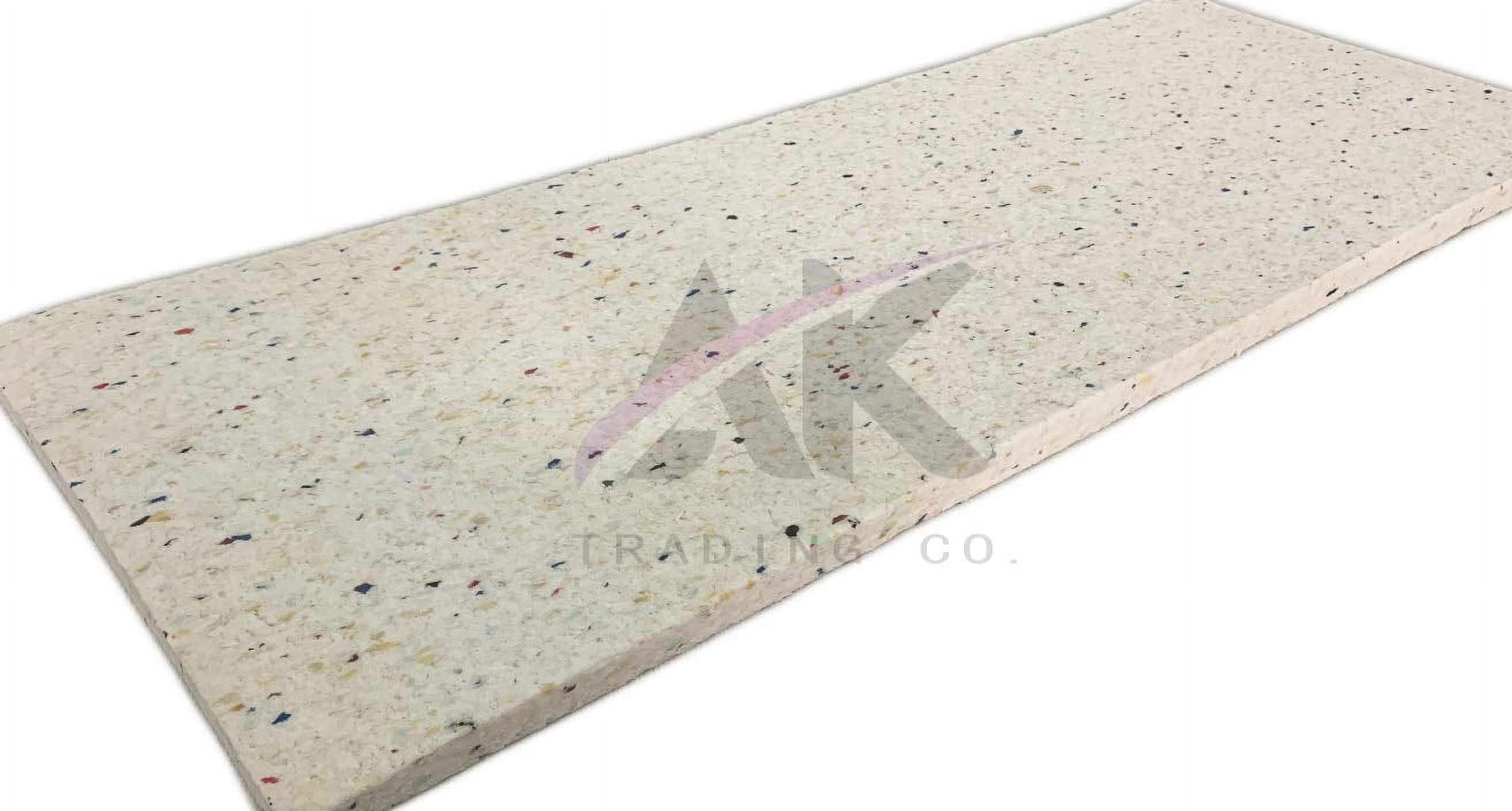AK TRADING CO High Density Flexible Polyurethane Rebonded Foam Sheet (2" H x 24" W x 72" L)