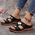 thumbnail image 3 of Minnieouse Sandalias de goma para mujer, 2 uds., perfectas para lugares de entretenimiento de verano, pantuflas para mujer, talla 5, pantuflas Calzado negro38, 3 of 6