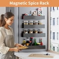 thumbnail image 4 of TINANA Magnetic Spice Rack Organizer, 4 Pack Moveable Fridge Spice Shelves for Refrigerator and Oven, Refrigerator Shelf-Black, 4 of 7