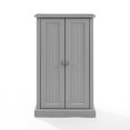 thumbnail image 4 of Freestanding Accent Cabinet - Wood Storage Organizer with Adjustable Shelves - Gray Home Decor, 4 of 6