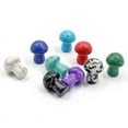 thumbnail image 2 of Nvzi-c 10 pieces of black natural crystal mushroom ornaments mini 2 * 1.5cm small mushroom crystal stone handicrafts desktop ornaments decoration, 2 of 4
