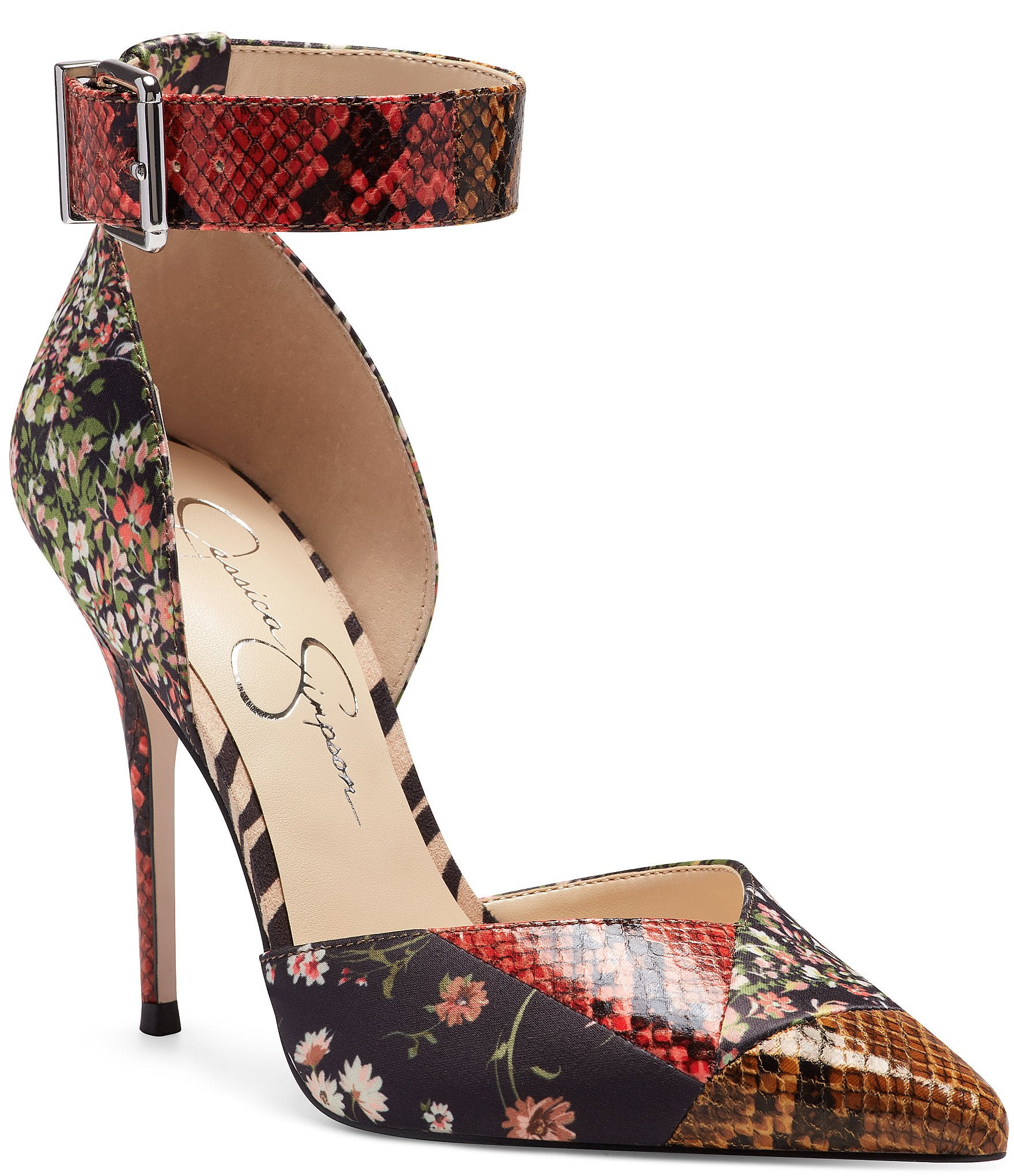 Jessica Simpson Caytie Pink-Patent High 