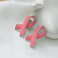 thumbnail image 3 of Broche de Cinta de Conciencia sobre el Cáncer Rosa con Borde Plateado Sunnimix Pin de la broche del esmalte de las mujeres, 3 of 8