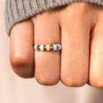thumbnail image 2 of STORYJEWELLERY Enamel Fidget Rings for Women, Sterling Silver Anxiety Ring, Spinner Ring, Silent Spinning Stress Rings, 925 Sterling Silver Fidget Jewelry, Gifts for Women, Size 6 C87, 2 of 2