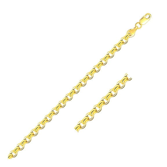 4.0mm 14k Yellow Gold Cable Link Chain 20 in