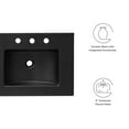 thumbnail image 5 of Modway Cayman 48" Double Basin Bathroom Sink in Black, 5 of 5