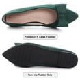 thumbnail image 3 of Zapatos planos SAILING LU para mujer, de gamuza sintética, color verde, talla 9.5, 3 of 6