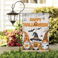 thumbnail image 3 of Trick or Treat Halloween House Flag 28x40 Inch Burlap Double Sided Pumpkin Striped Outdoor Halloween Decorations Holiday Large Garden Flag for Outside 14-28, 3 of 5