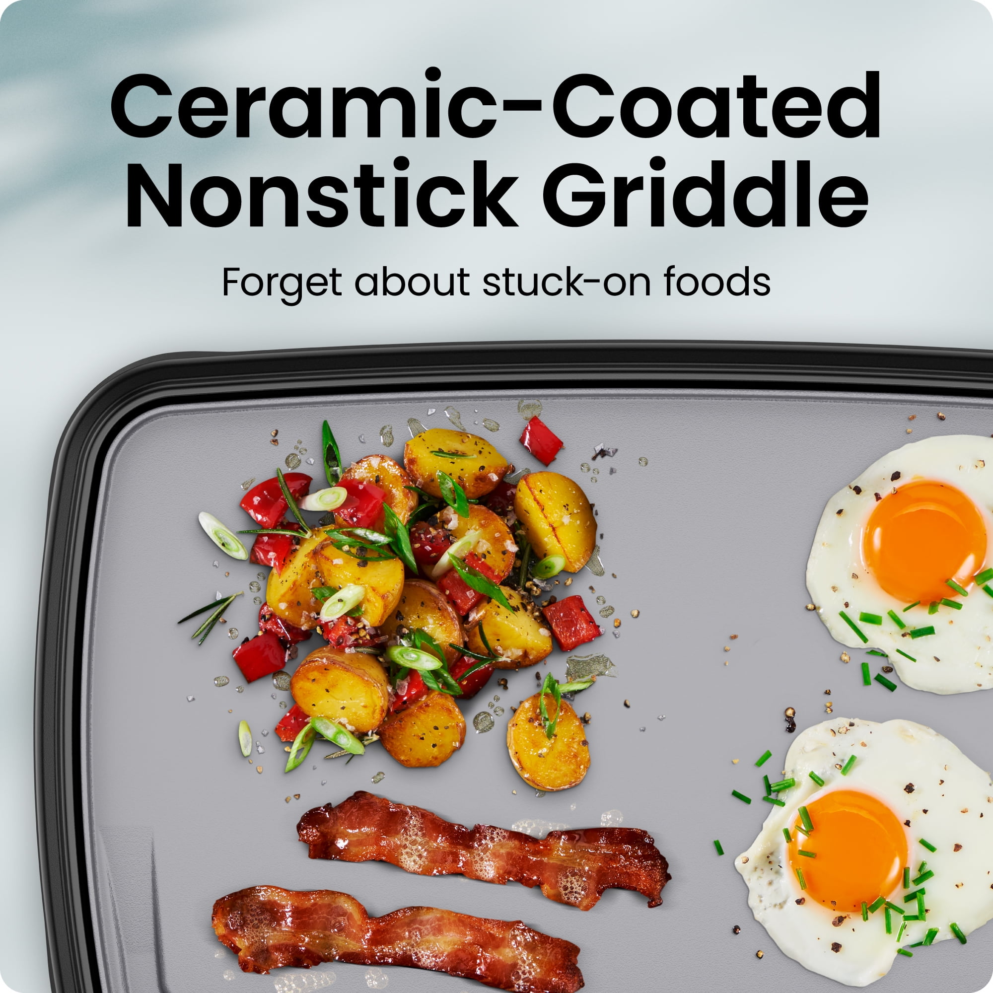 Chefman All-Purpose 10" x 16" Nonstick Griddle, Grey