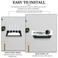 thumbnail image 6 of Projector Shelf Metal Floating Shelf for Projector Wall Mount Wifi Router Shelf Easy to Install Floating Projector Shelf for DVD Player Cable Box Smart Speaker, 6 of 8