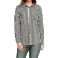 thumbnail image 4 of CamiDe Mujer Con Cuello De SolaY Mangas Largas Enrolladas Con Botones Negro XL, 4 of 5