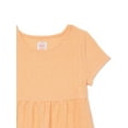 thumbnail image 4 of Wonder Nation Girls Tiered Eyelet Dress with Short Sleeves, Size 4-18 & Plus, 4 of 6