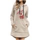 thumbnail image 1 of Vestidos de Navidad Para Mujer Elk Santa Print Pullover Dress Con Bolsillo Otoño Invierno Manga Larga Casual Sudadera Vestido Odeerbi ODB202772, 1 of 6