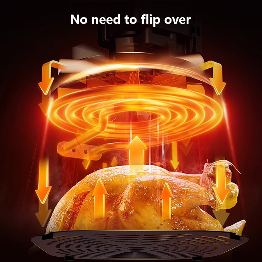 Stainless steel visual intelligent household 10L large capacity air fryer