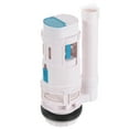 thumbnail image 1 of Uxcell Toilet Flush Valves, 2 inch Dual Flush Valve Split Push Button Toilet Bottom 8.27" Height, White, 1 of 6