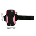 thumbnail image 2 of Unique Bargains 1 Pc Double Layer Phone Holder Arm Bands for Hiking Gym Pink Neoprene, 2 of 4