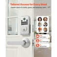 thumbnail image 2 of KFFKFF Keyless Entry Door Lock with Handle Set, Electronic Keypad Deadbolt with Lever Handles, Pioneering Easy-Grip Design, Customizable User Codes, 2 of 9