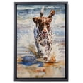 thumbnail image 2 of Beach Dogs Art - German Shorthaired Pointer Dog Canvas, Dog Pictures Wall Decor, Dog Art Prints Home Wall Decor Print Painting Living Room Bedroom Office Bathroom Decoration Painting, 2 of 6