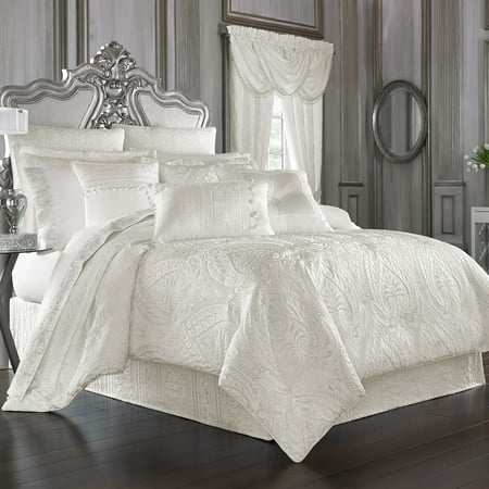 Queen Street Britney 4-Pc. Floral Comforter Set - White