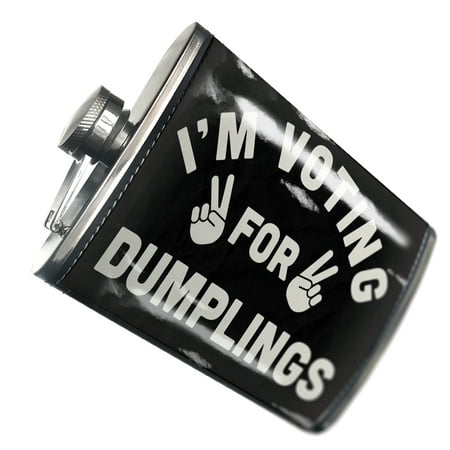

NEONBLOND Flask I m Voting For Dumplings Funny Saying