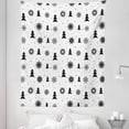thumbnail image 1 of Nordic Tapestry, Christmas Pine Trees Snowflakes Noel Winter North Holiday Celebration Graphic Art, Fabric Wall Hanging Decor for Bedroom Living Room Dorm, 5 Sizes, Black White, by Ambesonne, 1 of 1