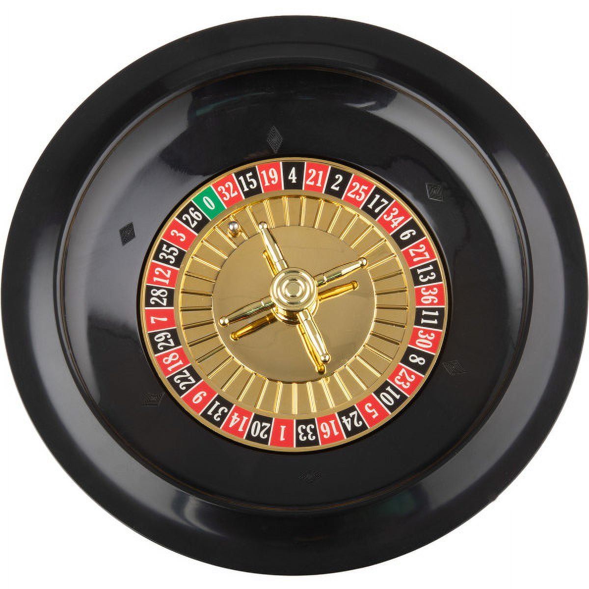 Trademark Games 10 Inch Roulette Wheel with 2 Metal Balls