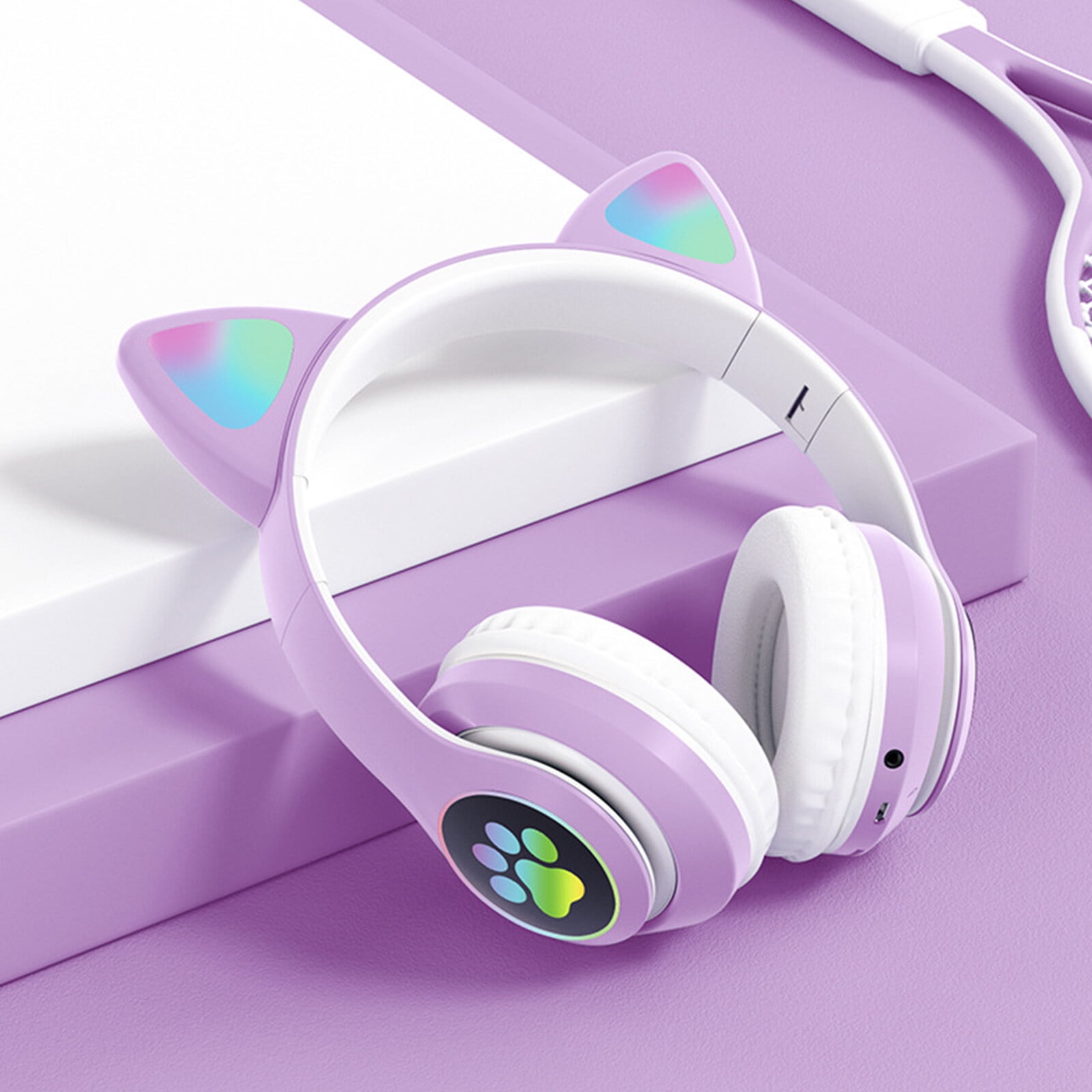 Purple kids headphones shop