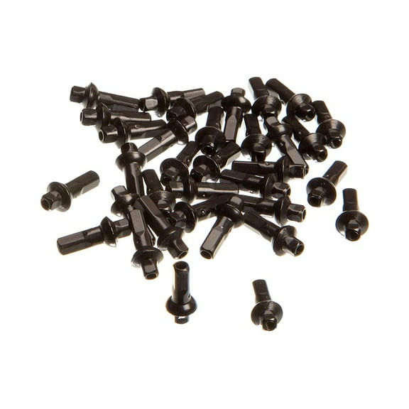 Zipp Sapim Double Square Nipples, Length: 16mm, Black, 34pcs