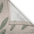 thumbnail image 3 of Ambesonne Bohemian Kitchen Curtains, Minimal Soft Feather Motif, 55"x30", Tan and Grey Teal, 3 of 3