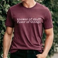 thumbnail image 2 of Knower of Stuff Fixer of Things T-Shirt, Funny Handyman Dad Graphic Tee, DIY Dad Shirt, Fathers Day Gift for Dad, 2 of 3