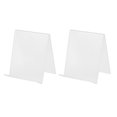 thumbnail image 1 of 2Pcs Acrylic Display Racks A5 Book Shelves Music Record Display Stands Flat Storage Holder, 1 of 8
