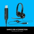 thumbnail image 6 of Logitech H390 Wired Headset, Stereo Headphones with Noise-Cancelling Microphone, USB, In-Line Controls, PC/Mac/Laptop - Black, 6 of 9