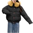 thumbnail image 2 of Fashion Plus Size Jackets for Womens Winter Warm Casual Long Sleeve Solid Button Pocket Ladies Blouse Coat Outwear Jacket, 2 of 4