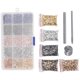 thumbnail image 2 of Leather Rivets Kit Double Cap Rivets Tubular Metal Studs Leather Fasten Rivets DIY Craft Rivets DIY Decorative SuppliesKit de remaches de cuero Amonsee No, 2 of 5