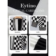 thumbnail image 3 of Eytino Cardigans for Women Color Block Plaid Oversized Sweaters Long Sleeve Open Front Knit Cardigan Fall Winter Outwear, 3 of 11