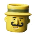 thumbnail image 3 of Maceta pequeña de cerámica con diseño de dibujos animados, ideal como regalo de inauguración de la casa. Hombre Amarillo, 3 of 8