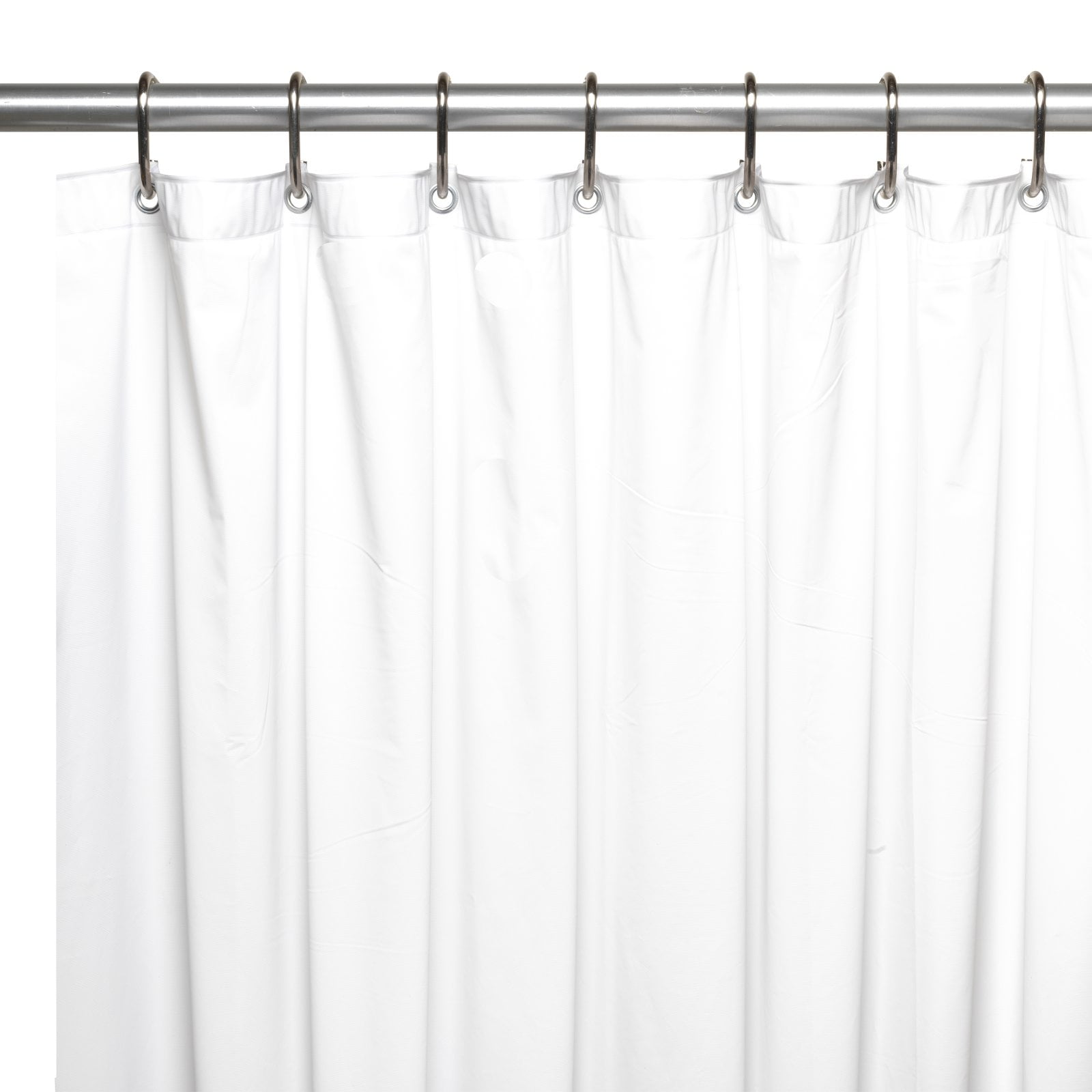 Shower Stall Sized 54 X 78 Mildew Resistant 10 Gauge Vinyl Shower Stall Sized 54 X 78 Mildew Resistant 10 Gauge Vinyl Curtain Liner W Metal Grommets And Reinforced Mesh Header In White Com