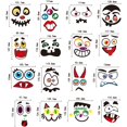 thumbnail image 3 of Teissuly 8pcs Halloween Pumpkin Decal, 16 Cute Emoticons Designs Halloween Pumpkin Face Decals Craft Decals Stickers for Halloween Party Supplies, 3 of 6
