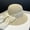Beige, variant on Elegant Pearl Mesh Straw Hat For Children In Spring And Summer French Sun Protection And Sunshade Hat, Seaside Fisherman Hat, Pot Hat