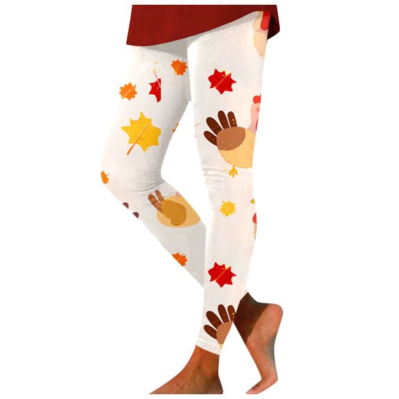 Elevated High Waisted Thanksgiving Print Leggings For Women Soft Stretchy Yoga Workout Pants Ideal Fitness And Everyday Casual Wear