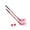 Red, variant on amleso 2 Pieces Floor Hockey Stick Set ,Outdoor Sports Equipment, Preschool Interactive Game Sports for Boys Girls Red